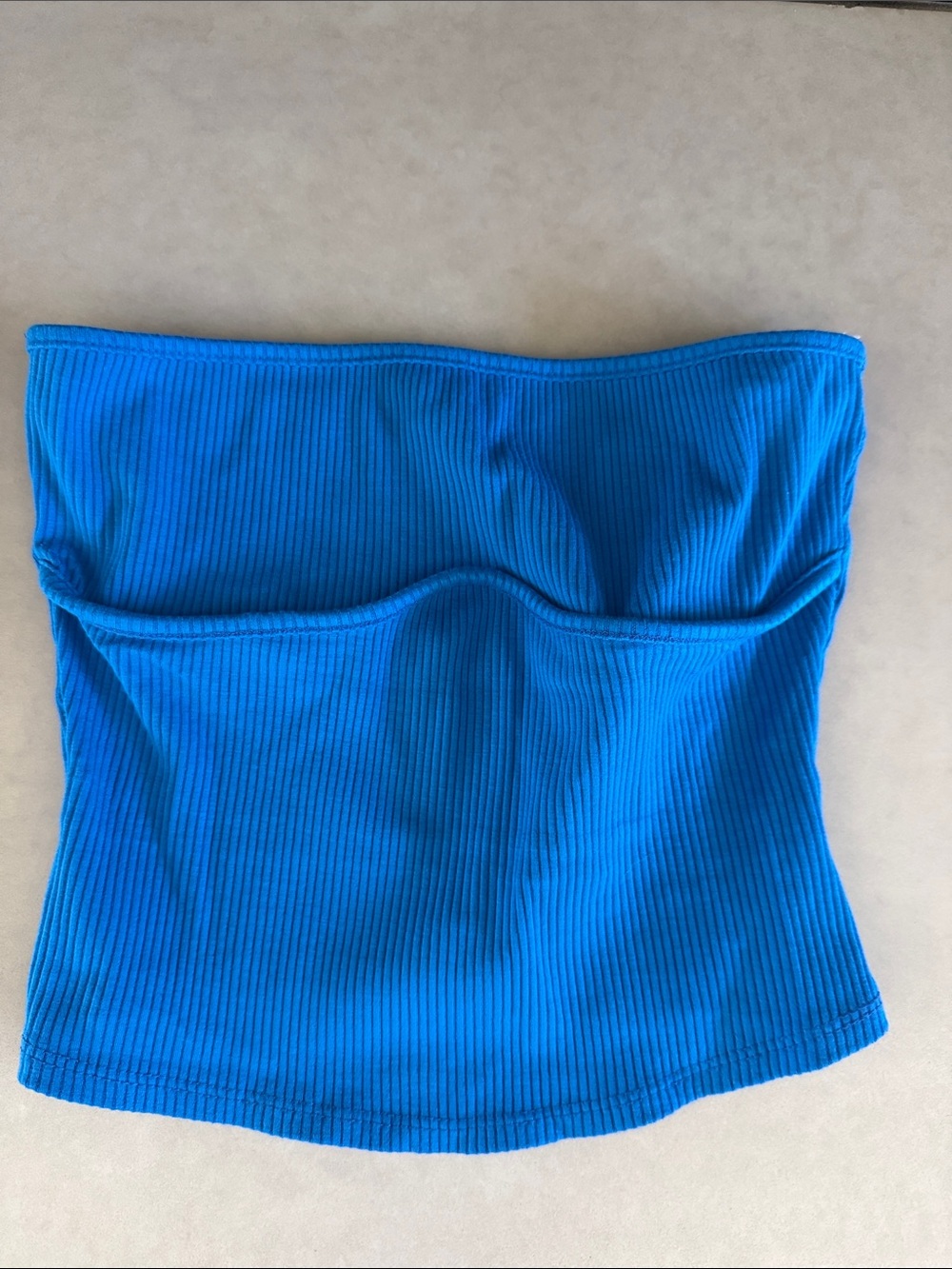Lulu's Electric Blue Ribbed Tube Top